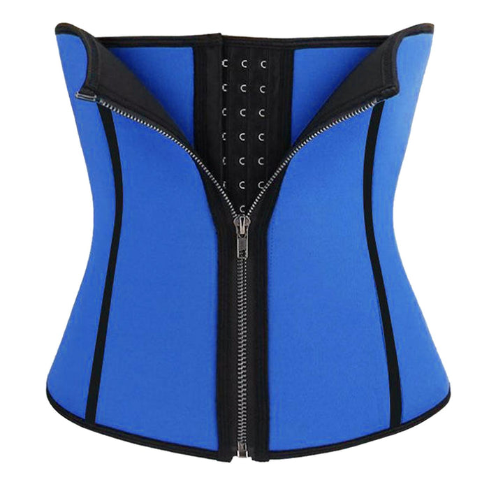 Crofta Women Shapers Slimming Waist Trainer Body Shaper Waist Corset Blue XXL