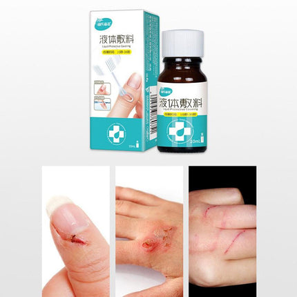 Crofta Waterproof 10ML Transparent Liquid Bandage Glue Gel Seal for Minor Cuts