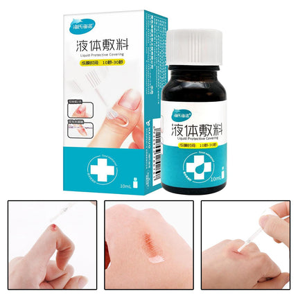 Crofta Waterproof 10ML Transparent Liquid Bandage Glue Gel Seal for Minor Cuts