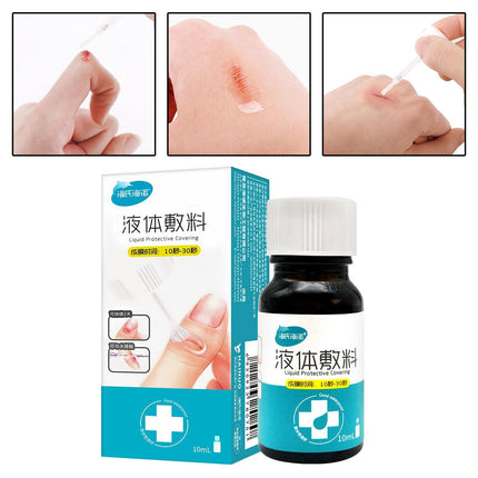 Crofta Waterproof 10ML Transparent Liquid Bandage Glue Gel Seal for Minor Cuts