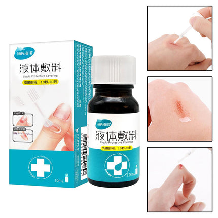 Crofta Waterproof 10ML Transparent Liquid Bandage Glue Gel Seal for Minor Cuts