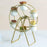 Crofta Ferris Wheel Planter Succulent Plant Metal Display Stand with 4 Flower Pot Gold