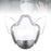 Crofta Clear Face Mask Cover Transparent Face Shield Reusable with Breathing Valve Grey