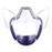 Crofta Clear Face Mask Cover Transparent Face Shield Reusable with Breathing Valve Purple