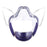 Crofta Clear Face Mask Cover Transparent Face Shield Reusable with Breathing Valve Purple