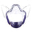 Crofta Clear Face Mask Cover Transparent Face Shield Reusable with Breathing Valve Purple