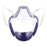 Crofta Clear Face Mask Cover Transparent Face Shield Reusable with Breathing Valve Purple