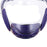 Crofta Clear Face Mask Cover Transparent Face Shield Reusable with Breathing Valve Purple