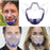 Crofta Clear Face Mask Cover Transparent Face Shield Reusable with Breathing Valve Purple