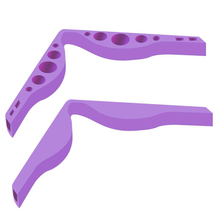 Crofta 10x Inner Anti Fog Nose Bridge Pads Clip Strips Silicone Inner Purple