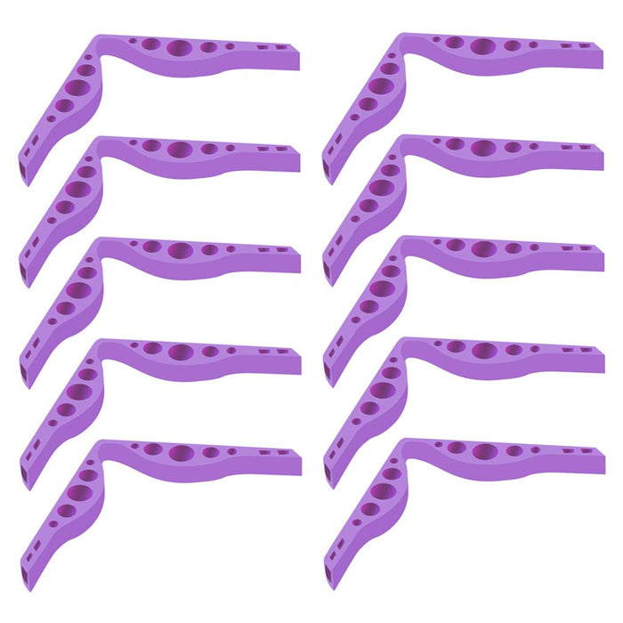 Crofta 10x Inner Anti Fog Nose Bridge Pads Clip Strips Silicone Inner Purple