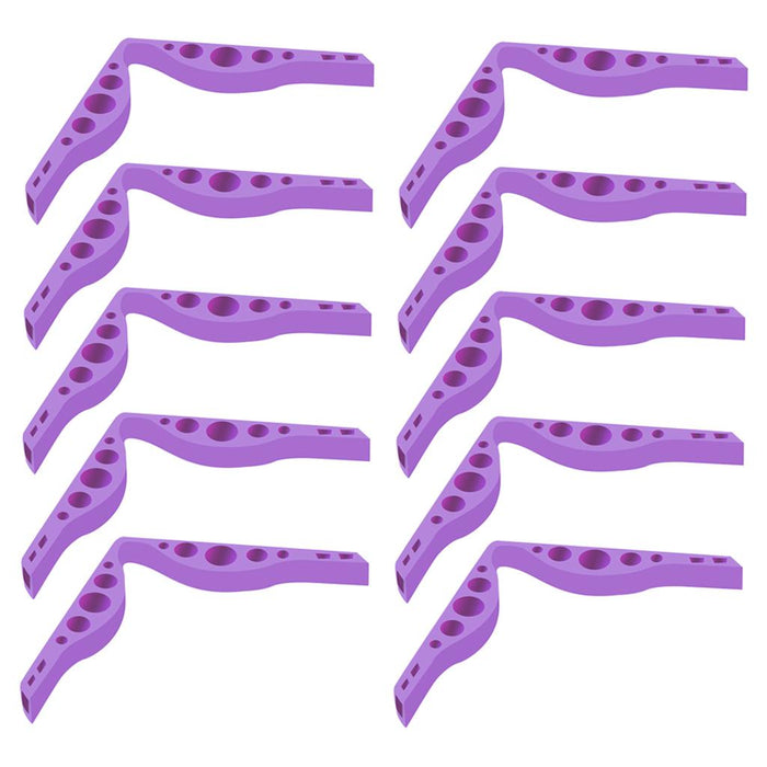 Crofta 10x Inner Anti Fog Nose Bridge Pads Clip Strips Silicone Inner Purple