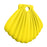 Crofta Portable Shell Silicone Face Covering Storage Bag Container Holder Yellow