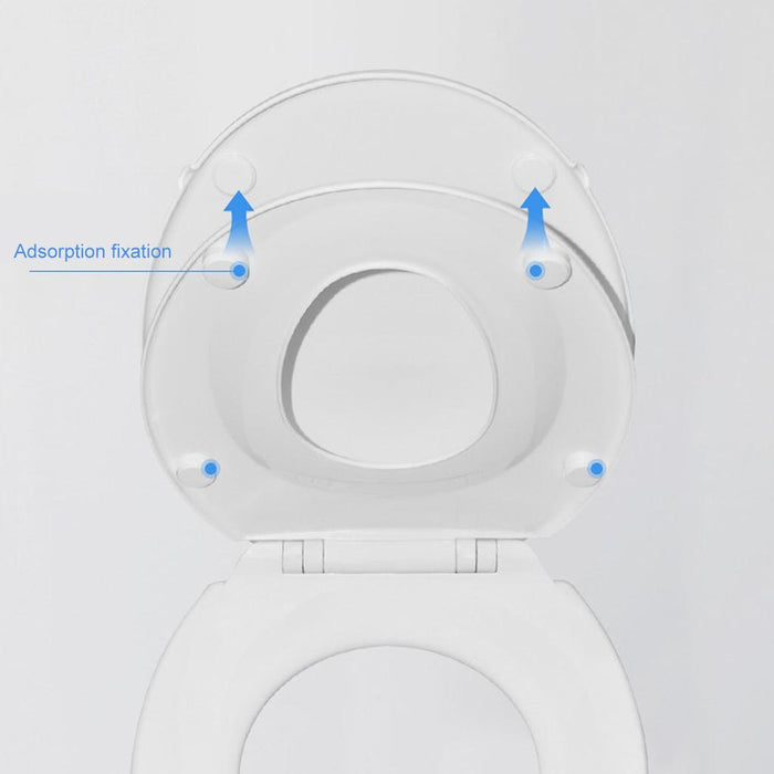 Crofta 2 in 1 Toilet Seat with Built-In Training Seat Space Saving Solution