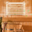 Crofta Wooden Sauna Room Air Vent Grille Ventilation Panel Spa Sauna Room Accessory