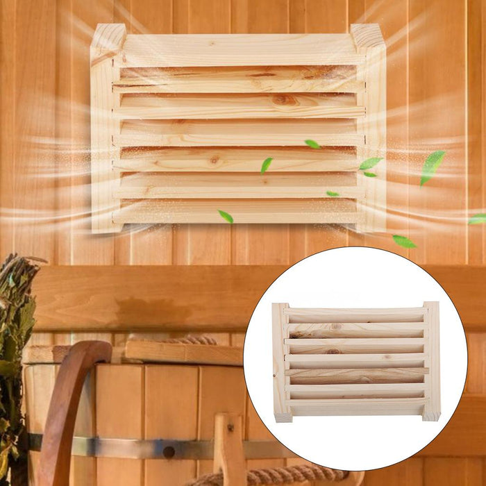 Crofta Wooden Sauna Room Air Vent Grille Ventilation Panel Spa Sauna Room Accessory