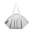 Crofta Large Capacity Ladies Canvas Tote Bag Female Fashion Shopping Bag White L