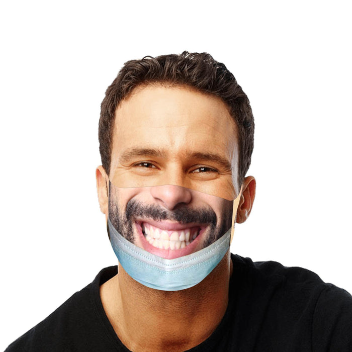 Crofta Funny Mask Bandit Prank Face Mask Washable Mouth Cover For Men/Women B