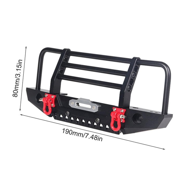 Crofta 1:10 RC Crawler Metal Anticollision Front Bumper for Parts