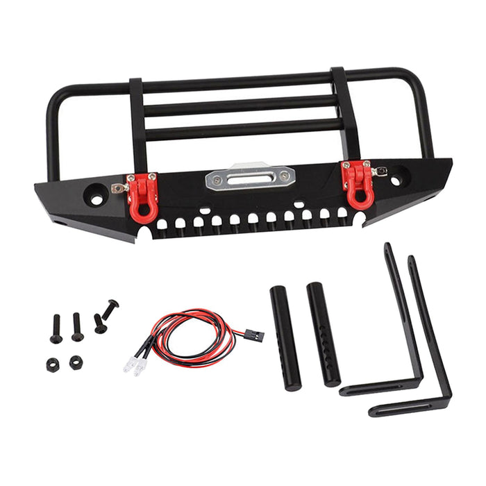 Crofta 1:10 RC Crawler Metal Anticollision Front Bumper for Parts