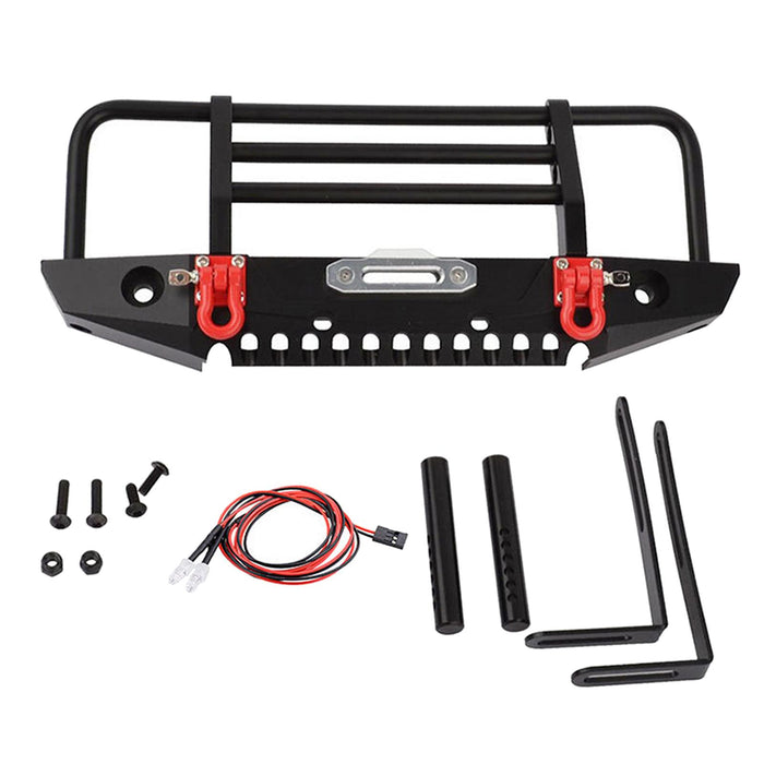 Crofta 1:10 RC Crawler Metal Anticollision Front Bumper for Parts