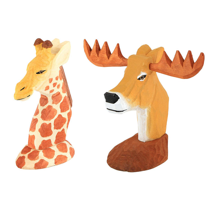 Crofta Wooden Handmade Spectacle Eyeglass Holder Animal Display Rack Giraffe