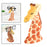 Crofta Wooden Handmade Spectacle Eyeglass Holder Animal Display Rack Giraffe