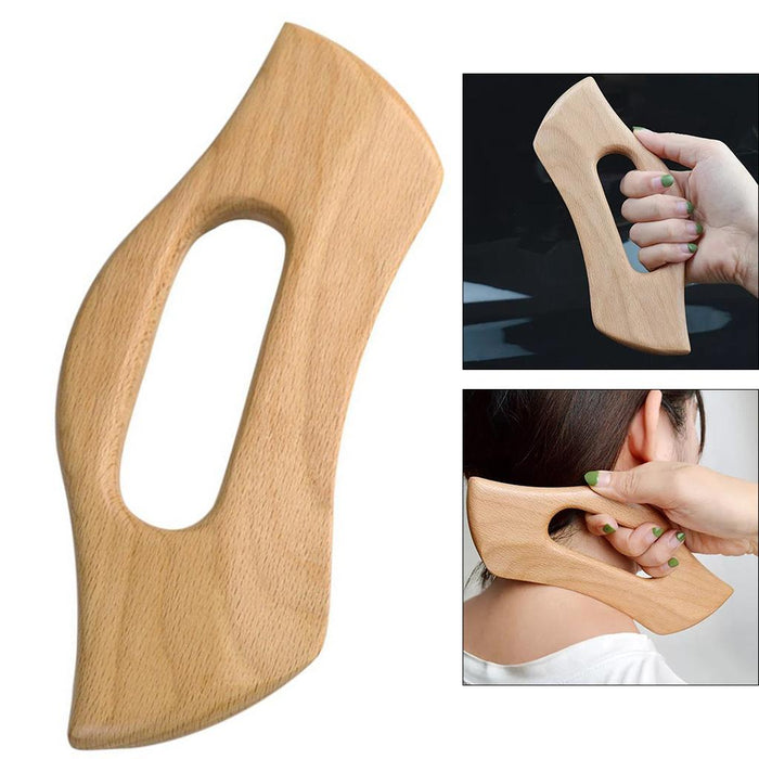 Crofta Wooden Massage Scraping Board Gua sha for Neck Shoulder for Back Legs Arms A