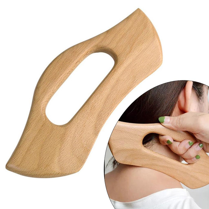 Crofta Wooden Massage Scraping Board Gua sha for Neck Shoulder for Back Legs Arms A