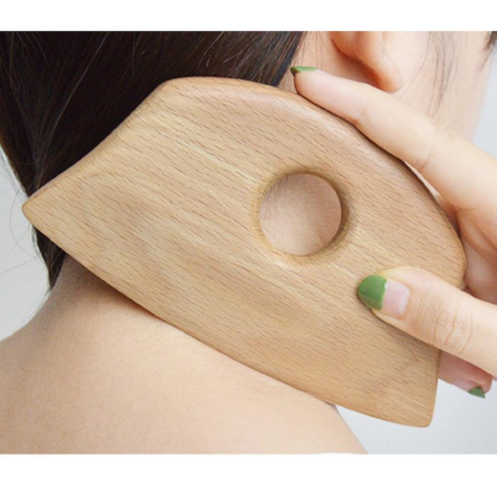 Crofta Wooden Massage Scraping Board Gua sha for Neck Shoulder for Back Legs Arms B