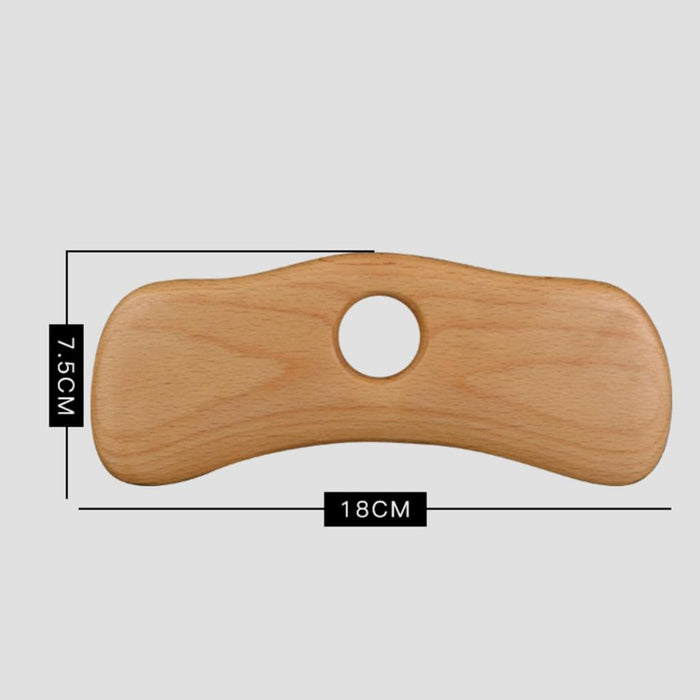 Crofta Wooden Massage Scraping Board Gua sha for Neck Shoulder for Back Legs Arms C