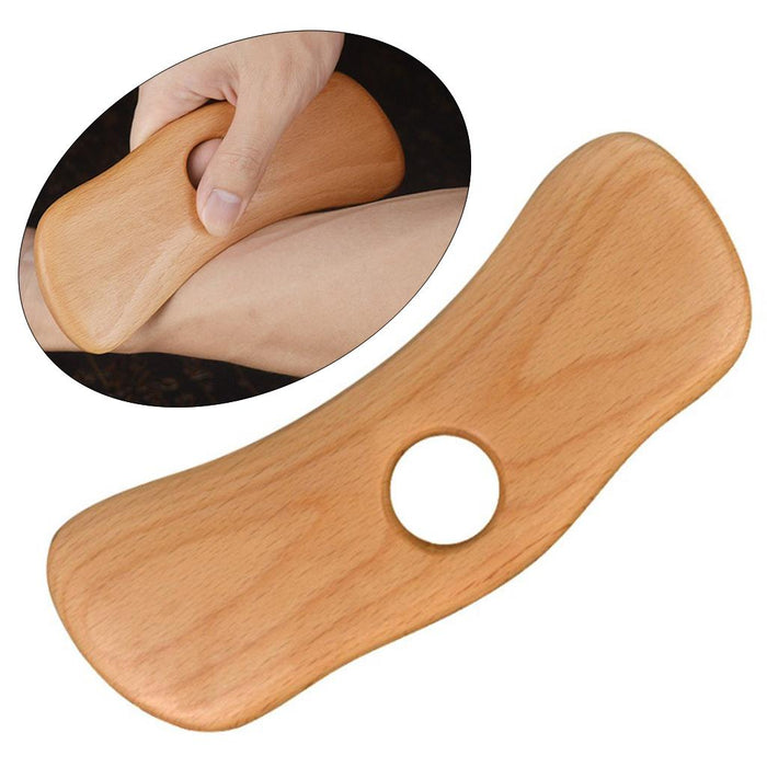 Crofta Wooden Massage Scraping Board Gua sha for Neck Shoulder for Back Legs Arms C