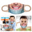 Crofta Creativity 3D Print Funny Bandit Prank Face Mask Masque Mouth Cover Adults B