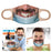 Crofta Creativity 3D Print Funny Bandit Prank Face Mask Masque Mouth Cover Adults C