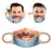 Crofta Creativity 3D Print Funny Bandit Prank Face Mask Masque Mouth Cover Adults E