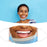 Crofta Creativity 3D Print Funny Bandit Prank Face Mask Masque Mouth Cover D