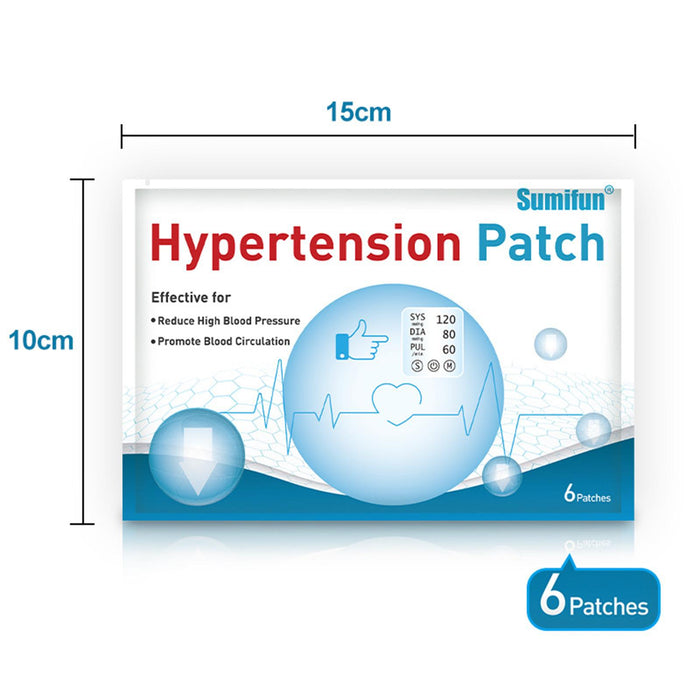 Crofta 12 Pcs/2 Bag Hypertension Patch Clean Blood Vessel Plaster Patch Health