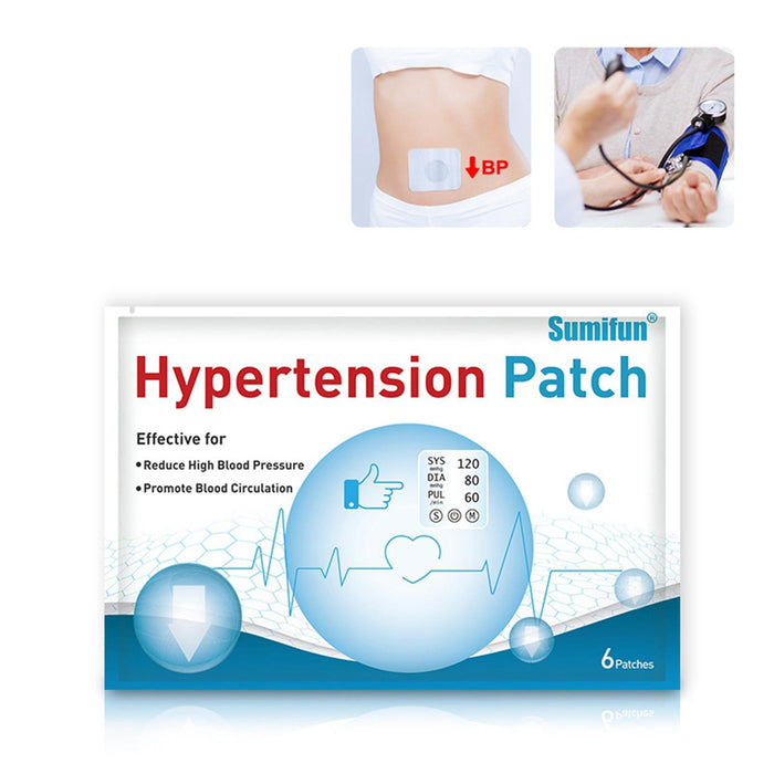 Crofta 12 Pcs/2 Bag Hypertension Patch Clean Blood Vessel Plaster Patch Health