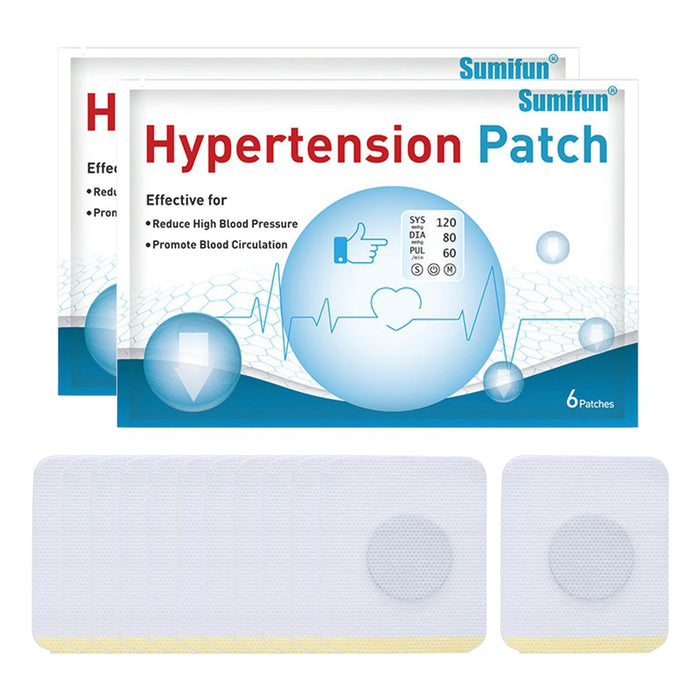 Crofta 12 Pcs/2 Bag Hypertension Patch Clean Blood Vessel Plaster Patch Health