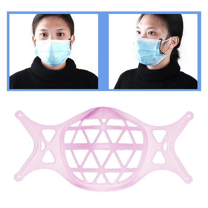 Crofta 3D Mask Bracket Inner Support for More Breathing Space Reusable pink