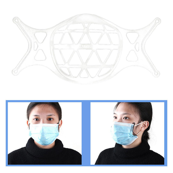 Crofta 3D Mask Bracket Inner Support for More Breathing Space Reusable clear white