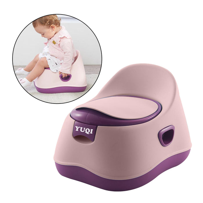 Crofta Comfortable Potty Training Chair Removable Container for Boys and Girls pink