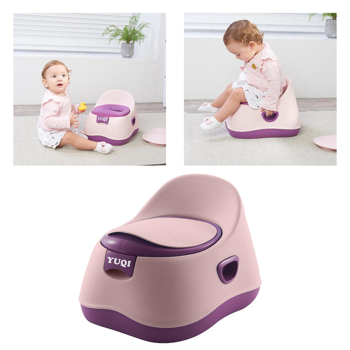 Crofta Comfortable Potty Training Chair Removable Container for Boys and Girls pink