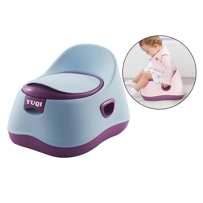 Crofta Comfortable Potty Training Chair Removable Container for Boys and Girls blue