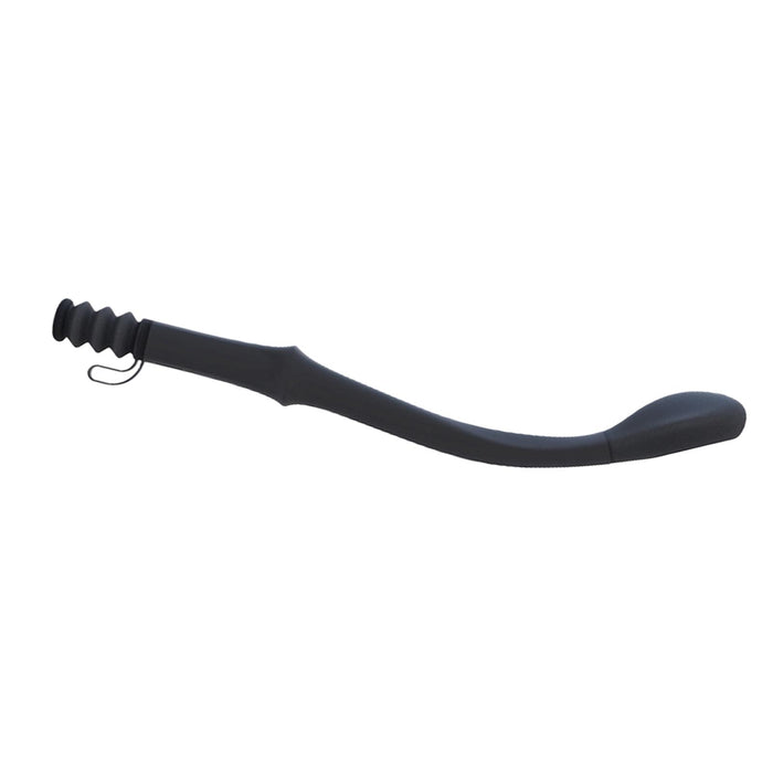 Crofta 15" Toilet Aid Long Reach Comfort Bottome Wiper for Toilet Paper Grip Black