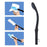 Crofta 15" Toilet Aid Long Reach Comfort Bottome Wiper for Toilet Paper Grip Black