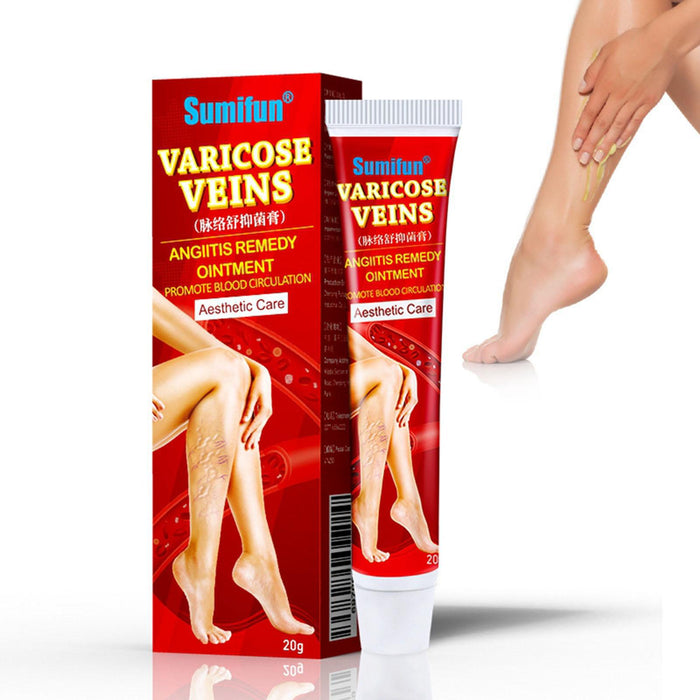 Crofta 2 Pack Varicose Vein Ointment Vasculitis Cream Varicosity Removal Plaster