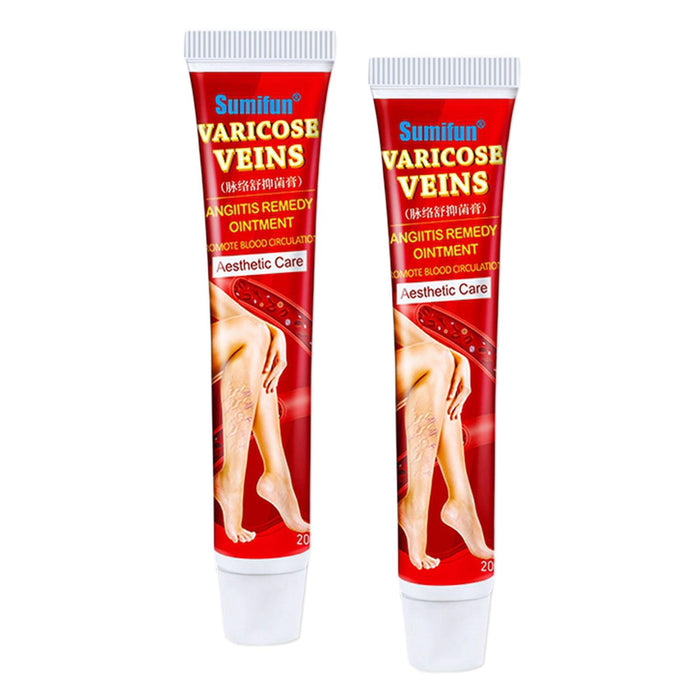 Crofta 2 Pack Varicose Vein Ointment Vasculitis Cream Varicosity Removal Plaster