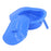 Crofta Blue Bedpan Bed Pan with Lid Handle for Bedridden Patient Women Men