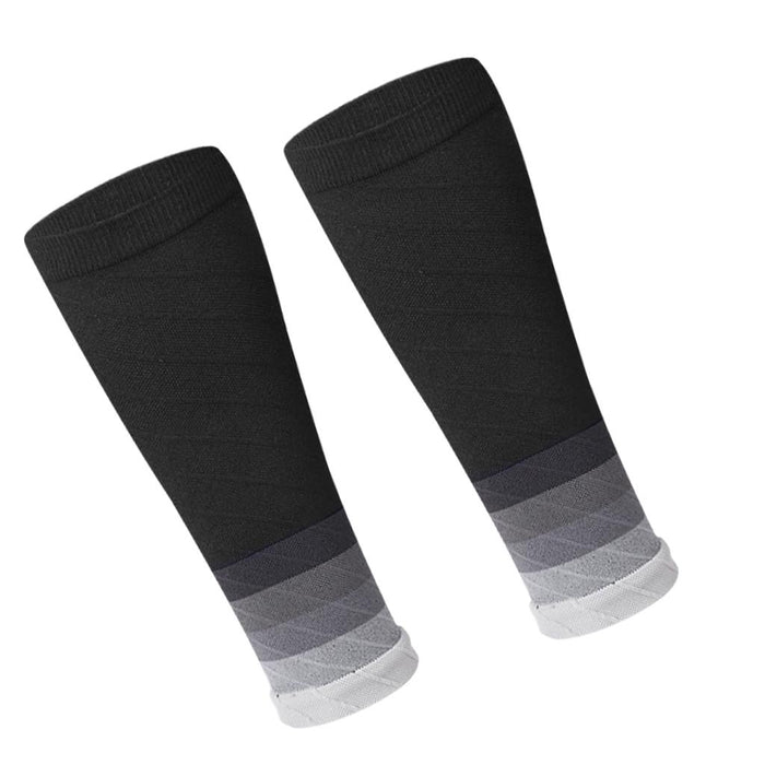 Crofta 1Pair Calf Compression Socks for Men Women Hikers Running Gym  Gradient Gray